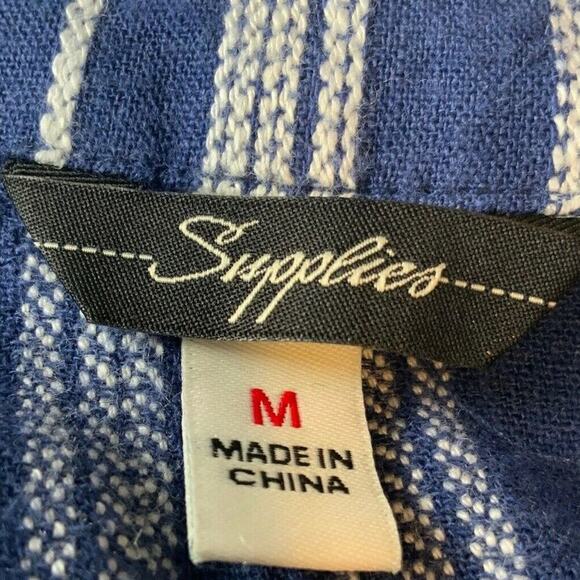 Supplies By Unionbay Linen Jacket Womens Size Medium Long Sleeves Drawstring NEW - Picture 8 of 11